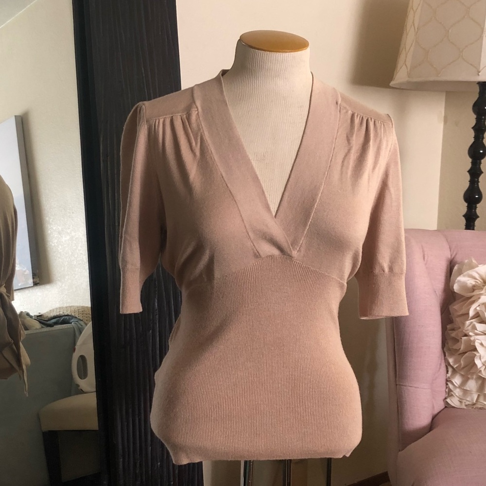 Like new tan blouse